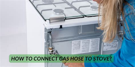 how do you connect ge gas stove hose